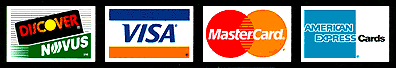 Visa | MasterCard | American Express | Discover